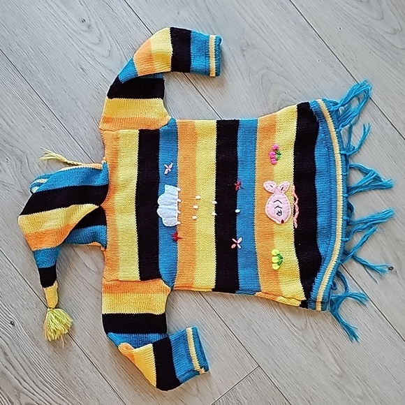 Peruvian Knit Wool Pullover Sweater, 0-6m - Picture 6 of 9